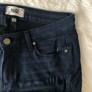 PAIGE Dark Blue Skinny Jeans